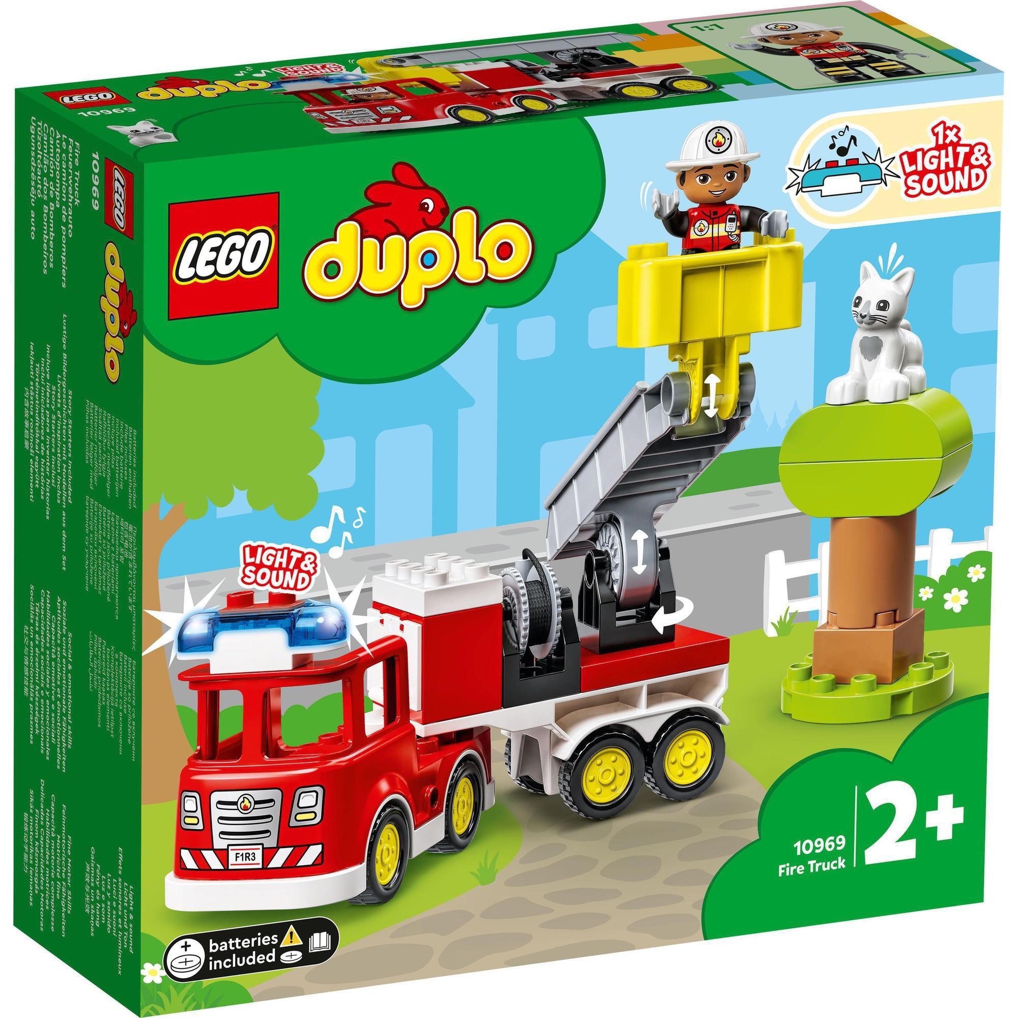 LEGO DUPLO 10969 Đồ Chơi Lắp Ráp Cho Bé Xe Cứu Hỏa (21 chi tiết)