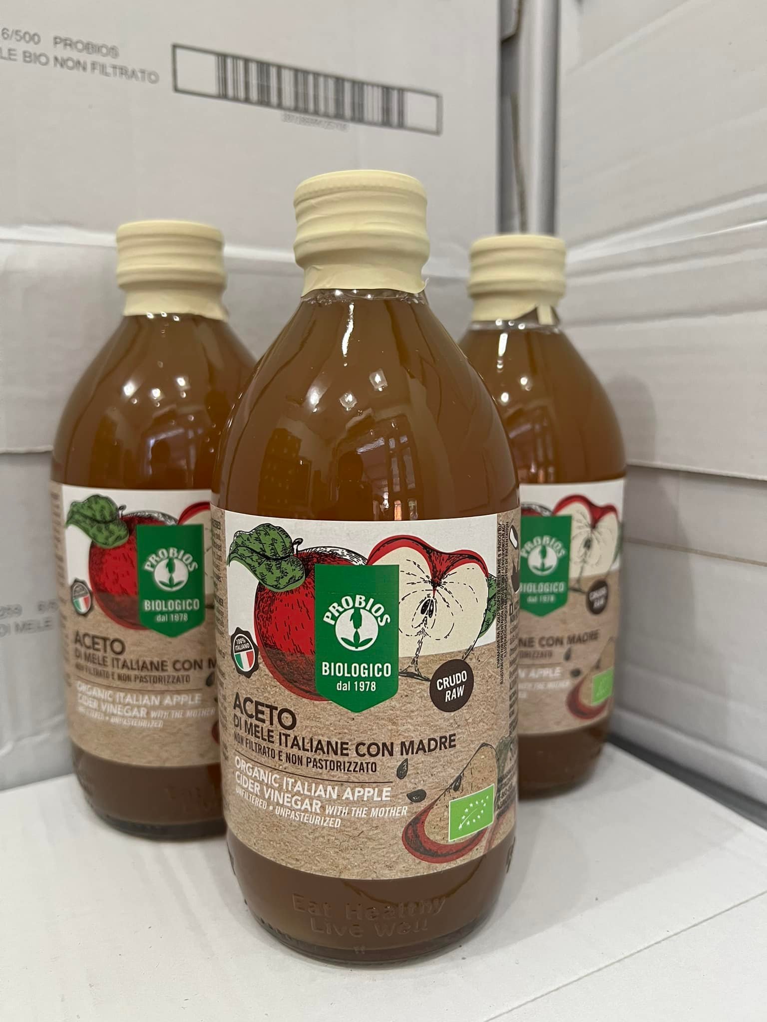 Giấm Táo / Giấm Lựu / Giấm Dừa hữu cơ (Có giấm cái) ProBios 500ml