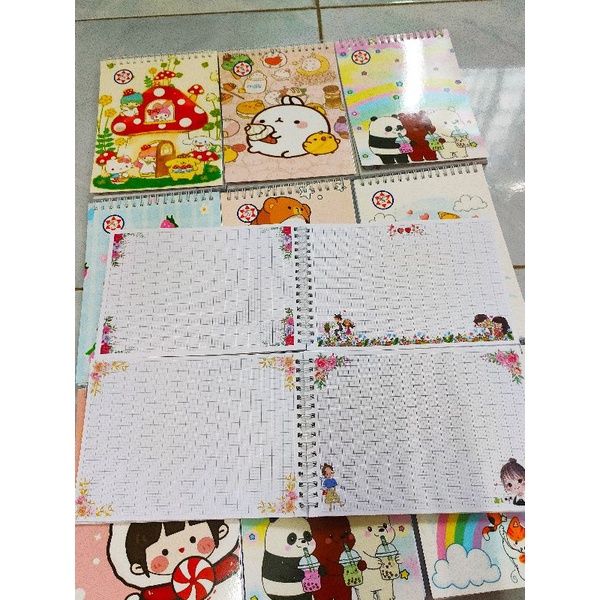 Sổ hoa luyện chữ khổ giấy A5