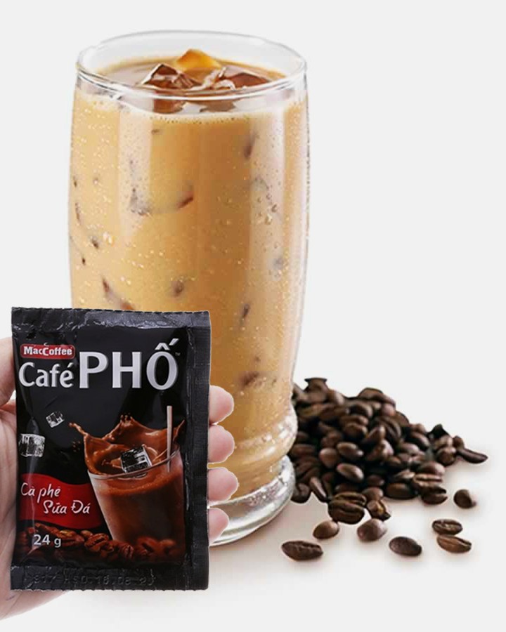 Cà Phê Phố Cà Phê Sữa đá 720g (30 gói x 24g)