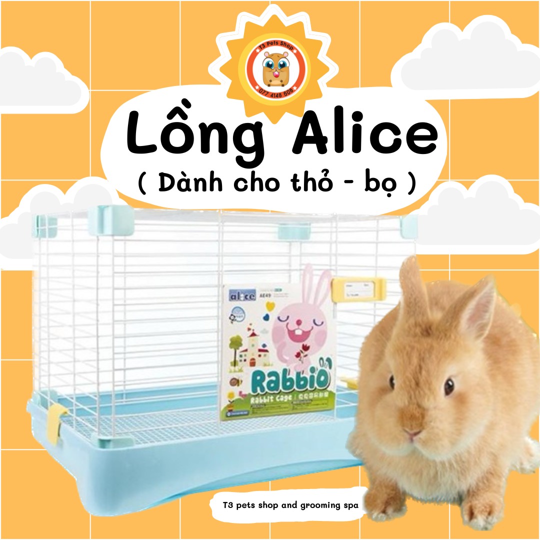 Lồng alice thỏ bọ size trung, lớn cho thỏ, bọ - T3 PETS SHOP