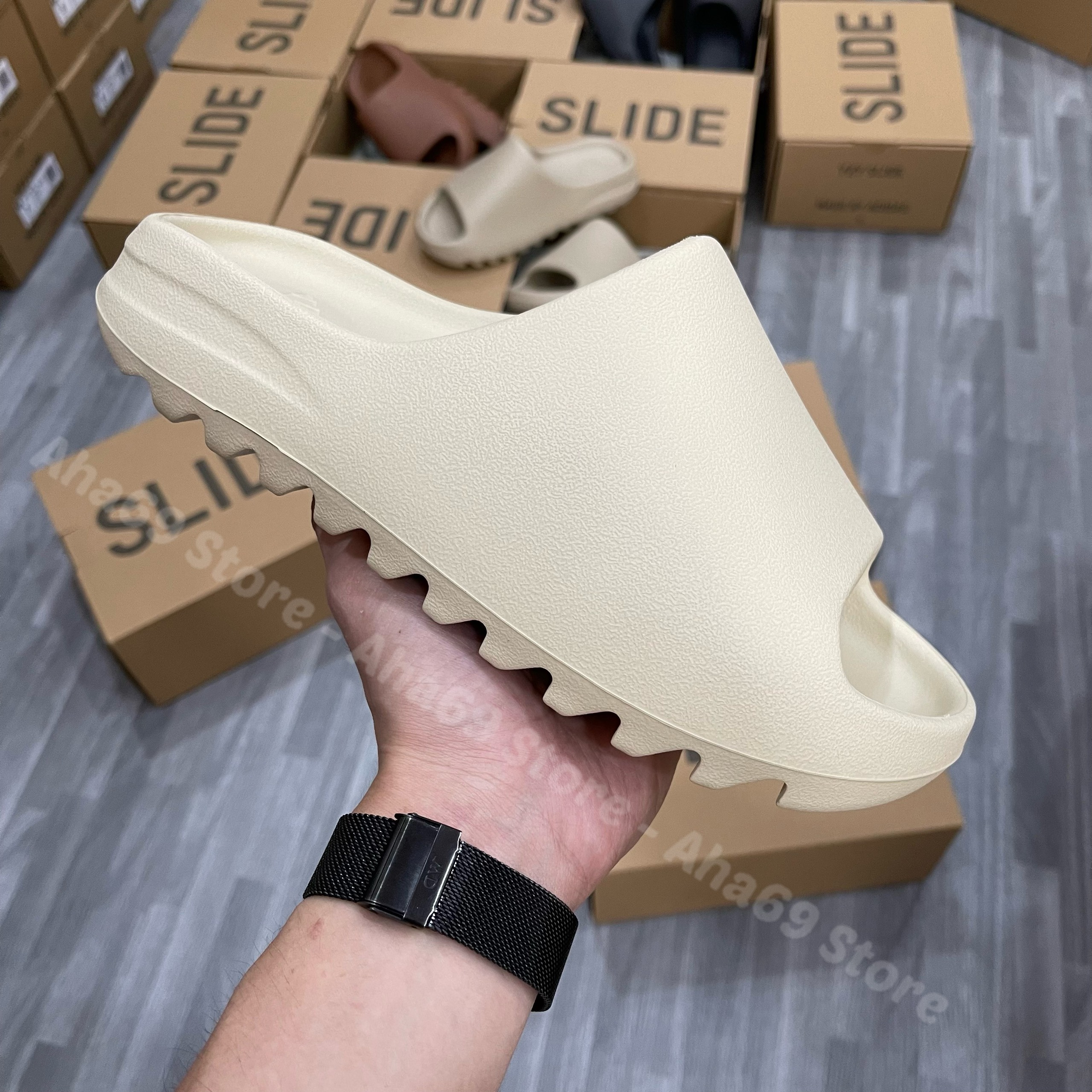 [Aha69Store] Full Box | Dép Yz Slide 2023 - Vân Nhám Cao Cấp | High Quality