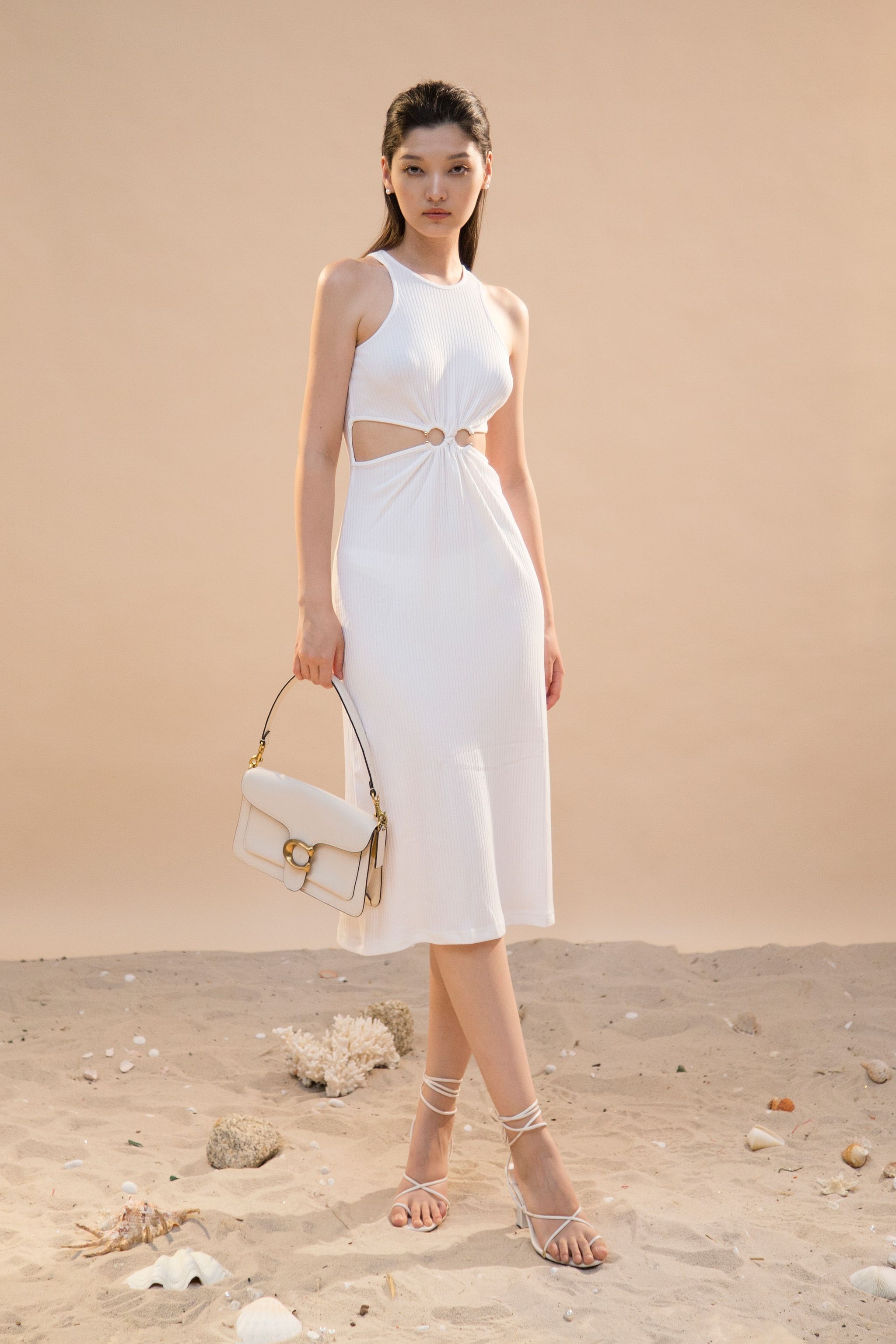 Đầm Thun Gân Cutout Eo - EDINI - D1531