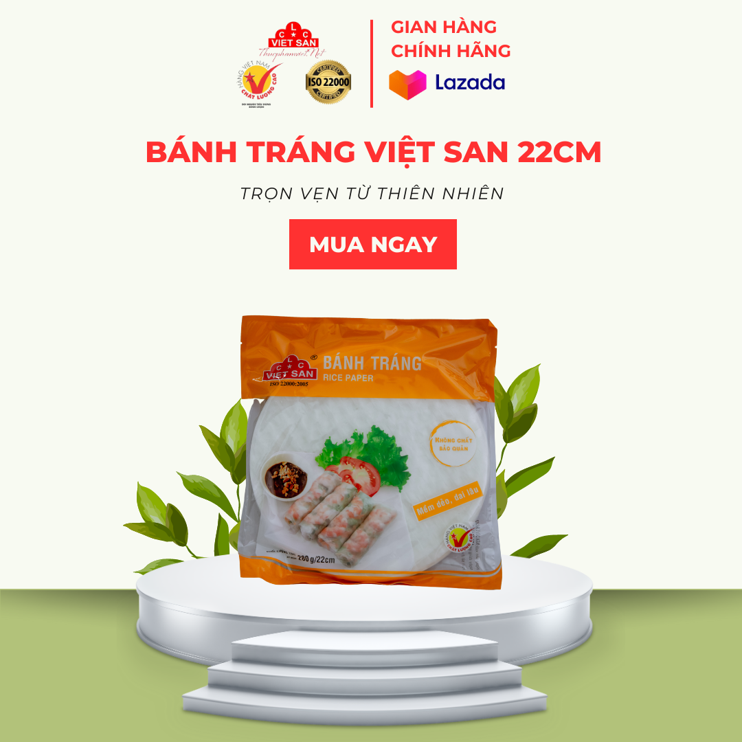 Bánh Tráng 22cm Việt San 280g