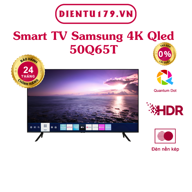 Bảng giá Hàng chính hãng - Smart Tivi QLED Samsung 4K 50 inch 50Q65T