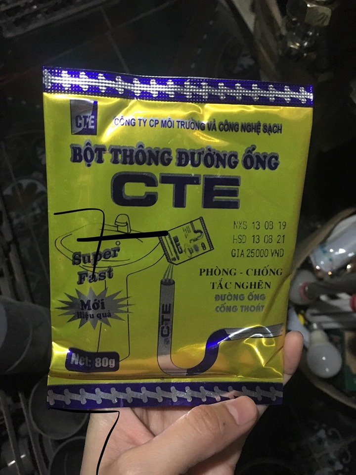 BỘT THÔNG ĐƯỜNG CỐNG CTE