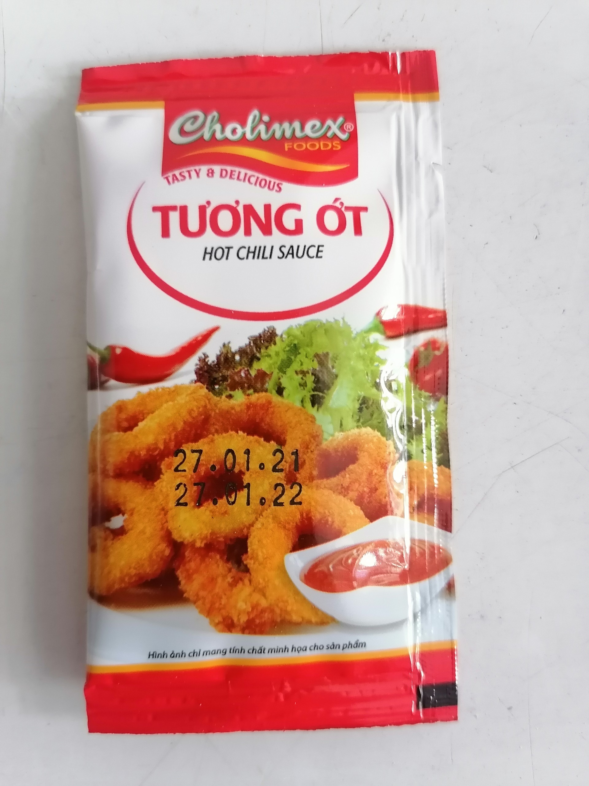 [CHOLIMEX] [50 gói x 10g] TƯƠNG ỚT GÓI NHỎ [VN] Chilli Sauce (choli-hk)