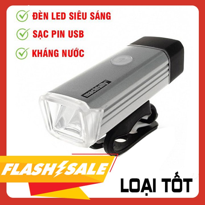 Đèn pha xe đạp siêu sáng 4 chế độ led machfally sạc usb