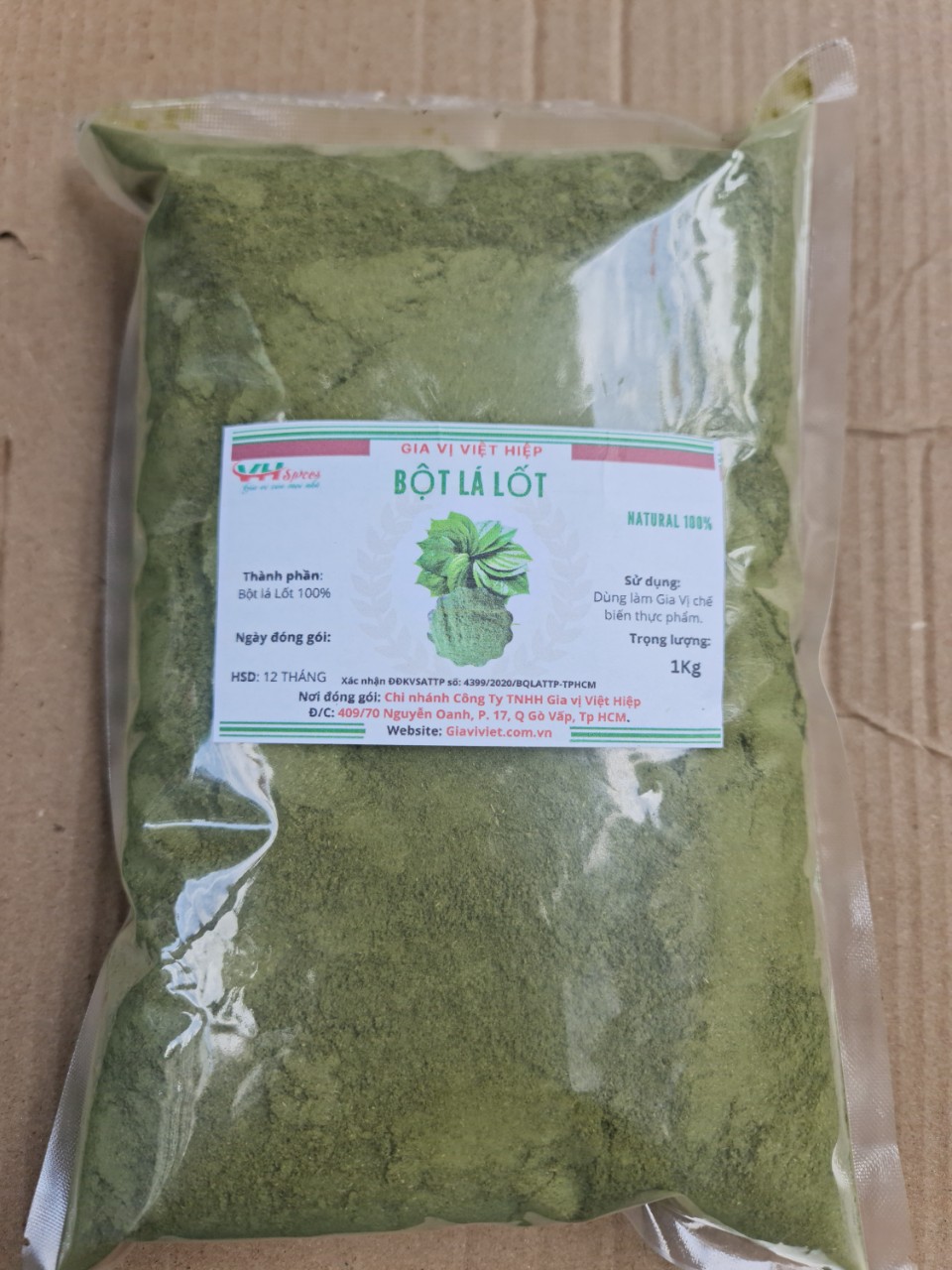 Bột Lá Lốt Nguyên Chất(Lolot Leaf Powder) Việt Hiệp