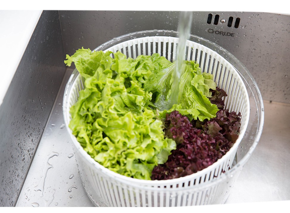 Rổ quay rau sống tiện lợi cỡ lớn Inomata 6L - Nội địa Nhật Bản