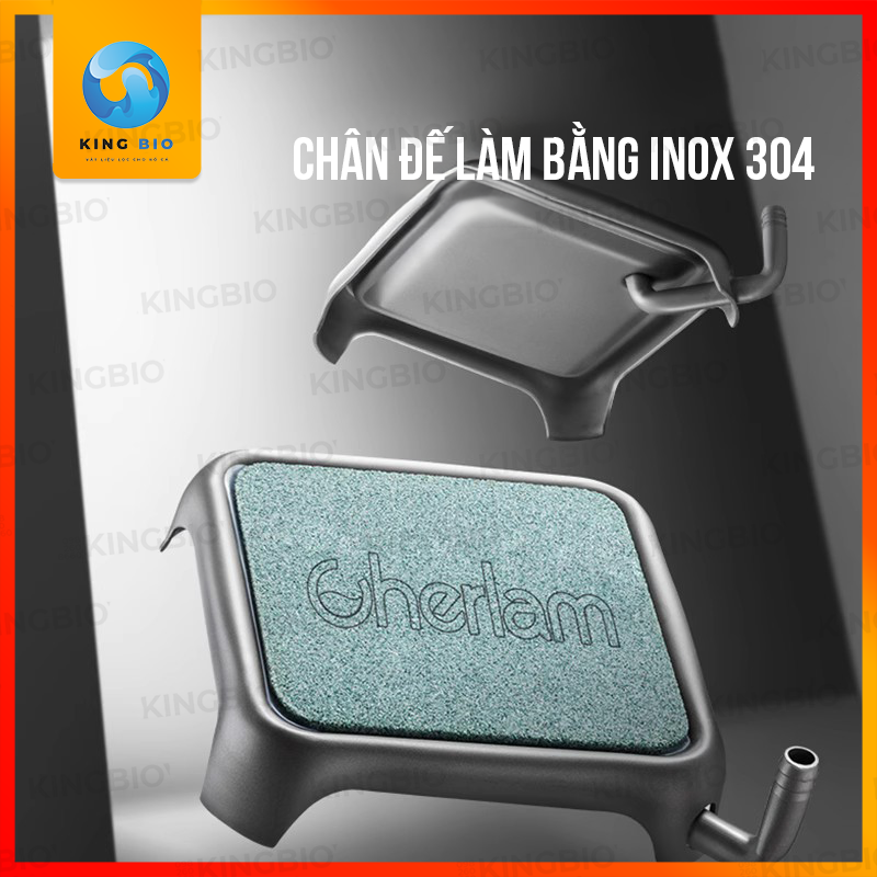 Đĩa sủi oxy cao cấp Cherlam – bọt oxy siêu mịn, chân đế inox