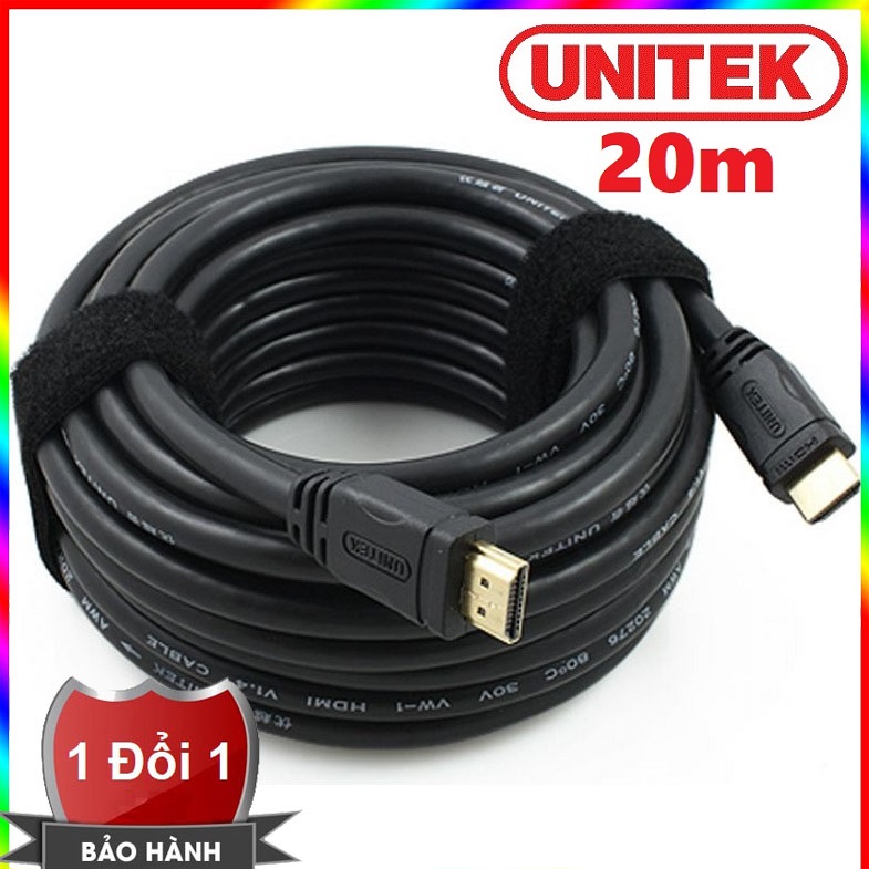 Dây cáp 2 đầu hdmi unitek 20m - dây hdmi 2 đầu unitek 20m - cáp hdmi 2 đầu unitek 20m