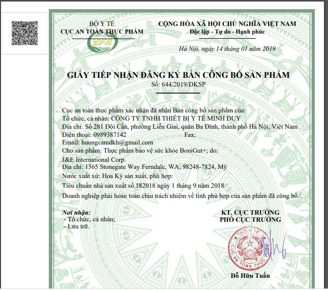 BoniGut - Dành Cho Người Bị Gút (Hộp 60 viên)