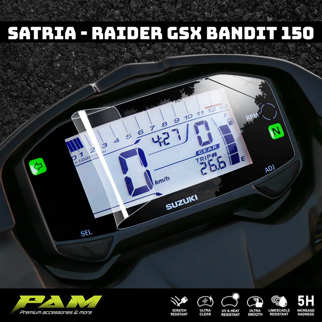 Miếng dán PPF mặt đồng hồ Satria, Raider, GSX, Bandit