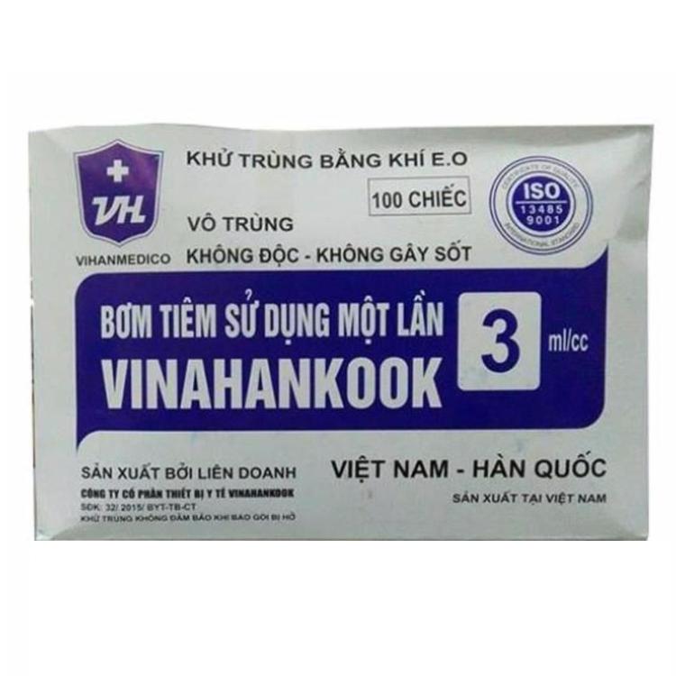 Bơm kim tiêm 3ml- bộ 10 cây