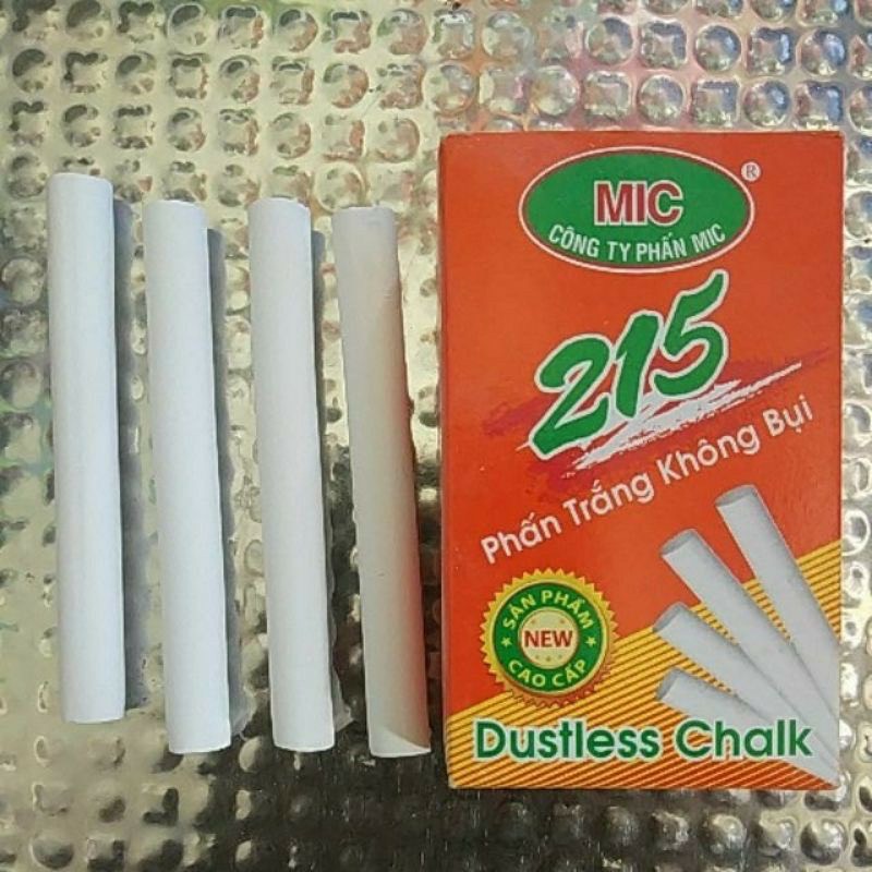 Phấn mic không bụi 10 viên trắng , màu