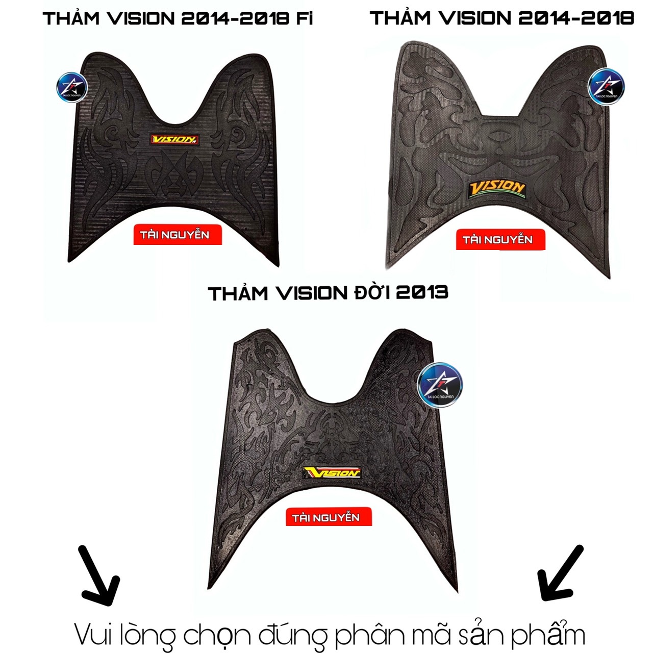 [HCM]THẢM CAO SU LÓT CHÂN CHO HONDA VISION CÁC ĐỜI