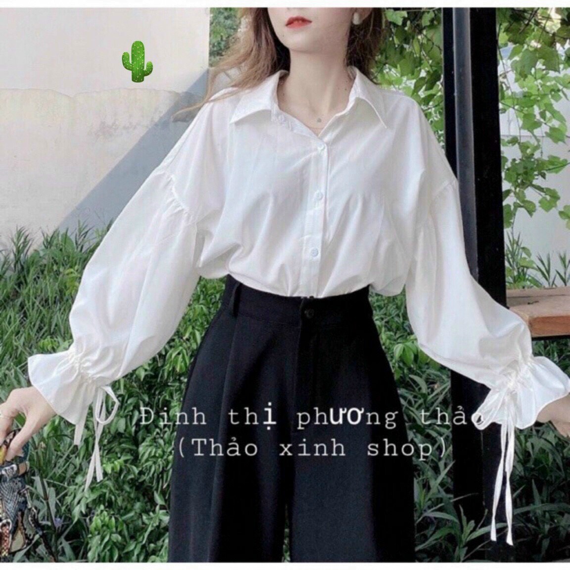 ÁO SƠMI TAY PHỒNG BUỘC NƠ LƯNG HOT