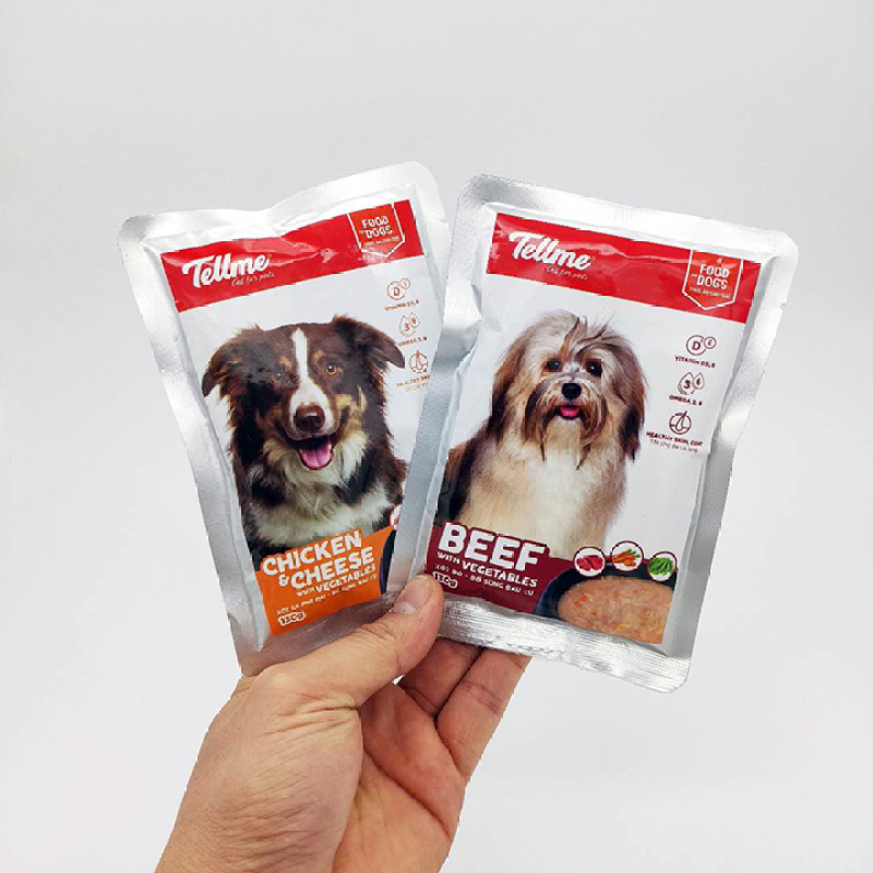 Thức ăn ướt Xốt Tellme 130g dành cho chó - CutePets