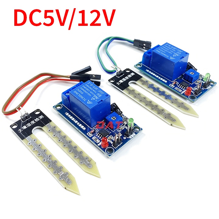 Mạch cảm biến độ ẩm đất đóng ngắt relay 5v 12v