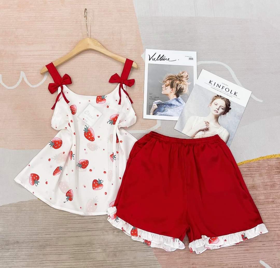 Bộ 2 dây nơ vai chất satin cao cấp thoáng mát