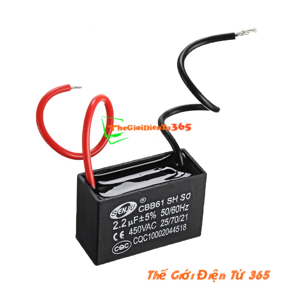 Tụ Quạt Dây CBB61 2.2uf 450V