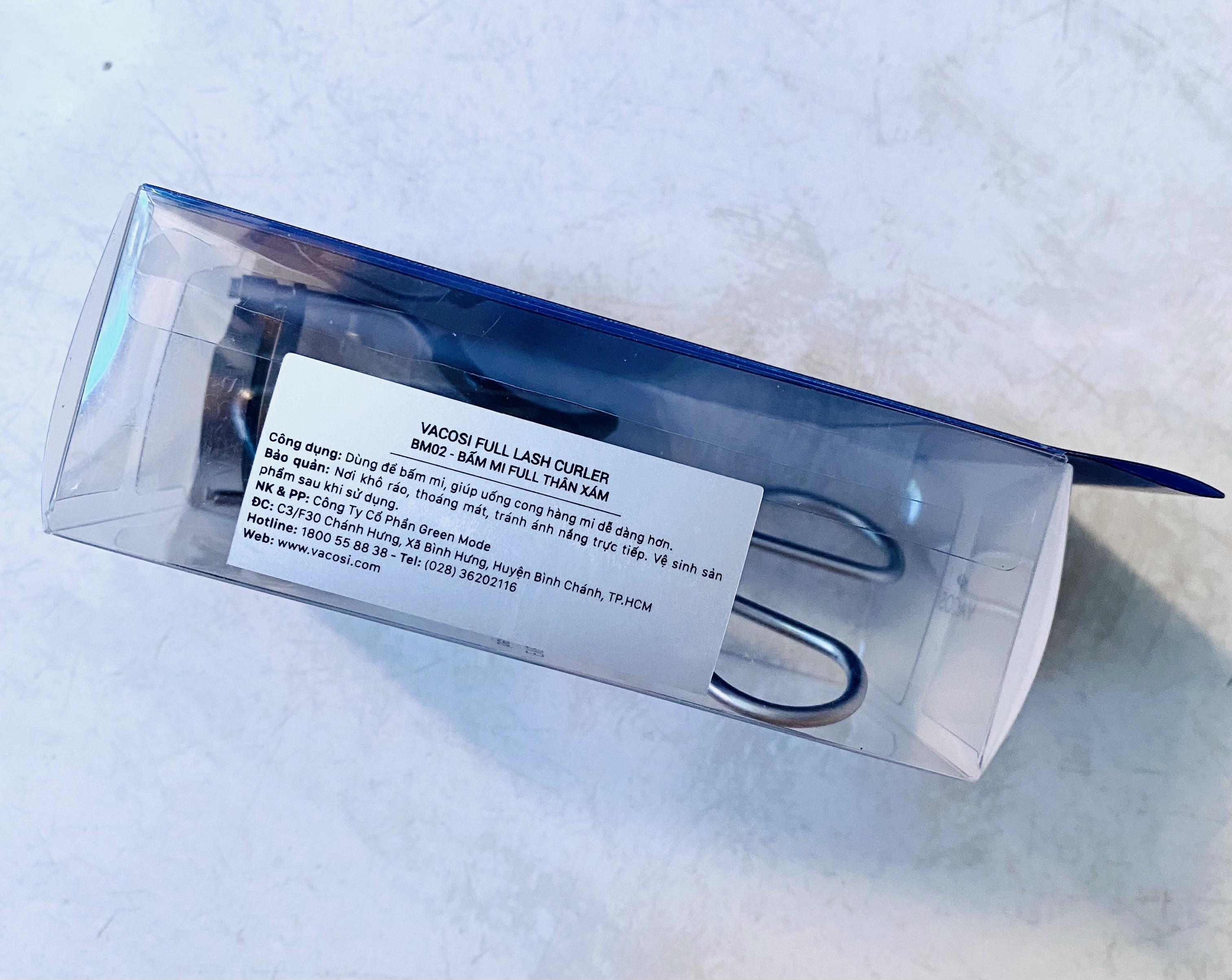 [HCM] (Chính hãng) Bấm mi Vacosi Full Lash Curler BM02 ( Thân xám)
