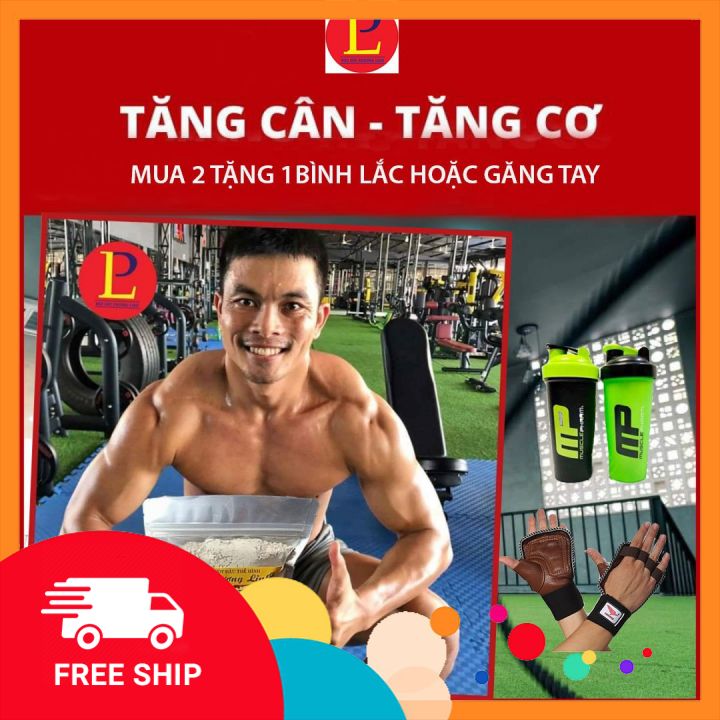 [COMBO 2 GOÍ] Bột Ngũ cốc tăng cân tăng cơ 1KG- Tặng bình lắc thể thao