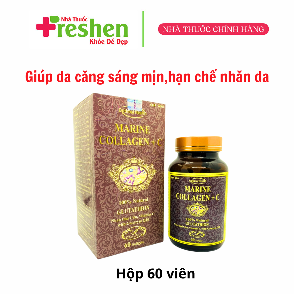 Đẹp da sáng da collagen marine + c lọ 60 v