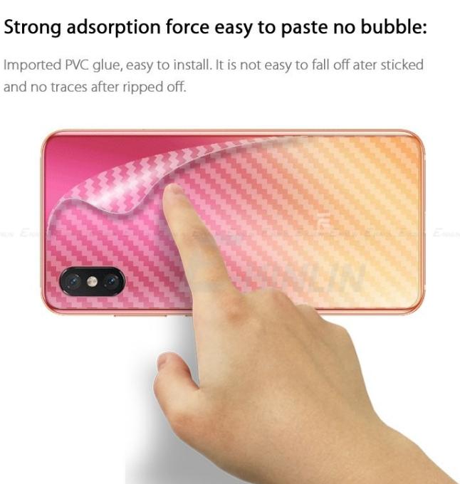Miếng dán mặt lưng vân cacbon Mi8 / Mi 8SE / Mi 8 Lite hót
