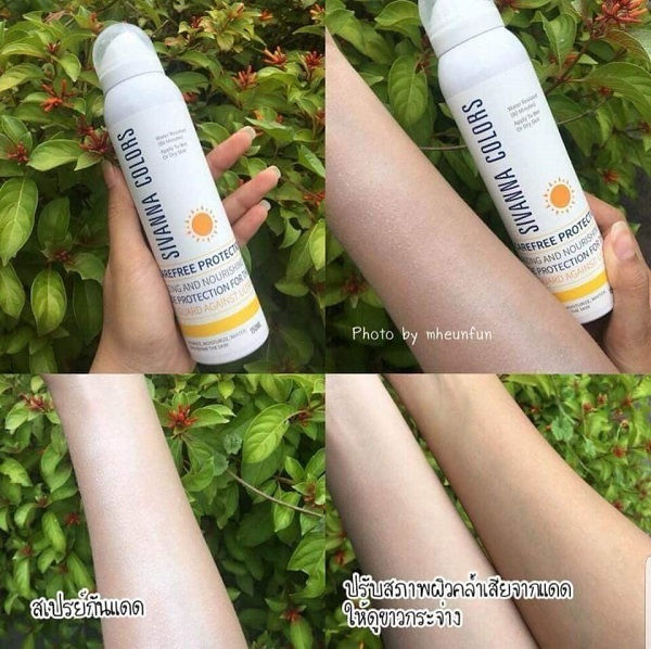 Xịt chống nắng sivanna 150ml