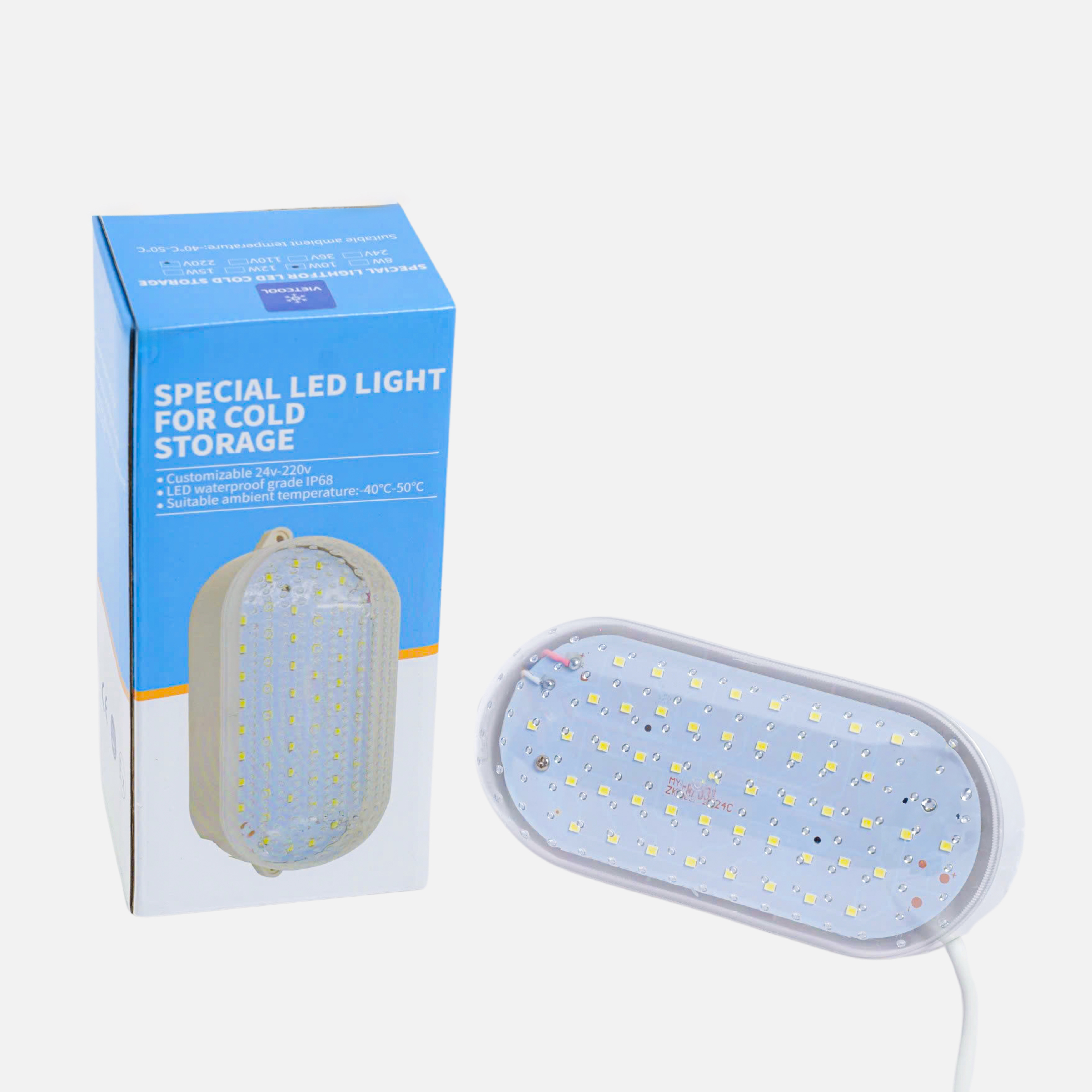 ĐÈN LED KHO LẠNH OVAL 10W - Ánh sáng trắng