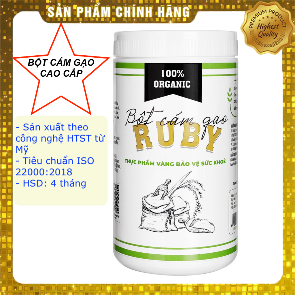 Bột cám gạo RUBY Combo 3 Hộp- Thực phẩm vàng cho sức khoẻ