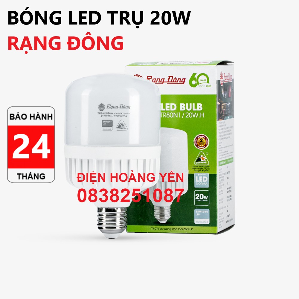 [HCM]Bóng đèn LED bulb 20W 30W Rạng Đông - SAMSUNG ChipLED