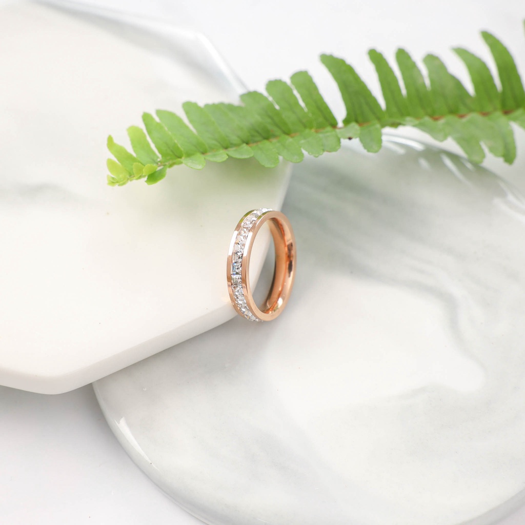 Nhẫn Nam Nữ LAMY Eternity Ring Rose Gold 8022RG