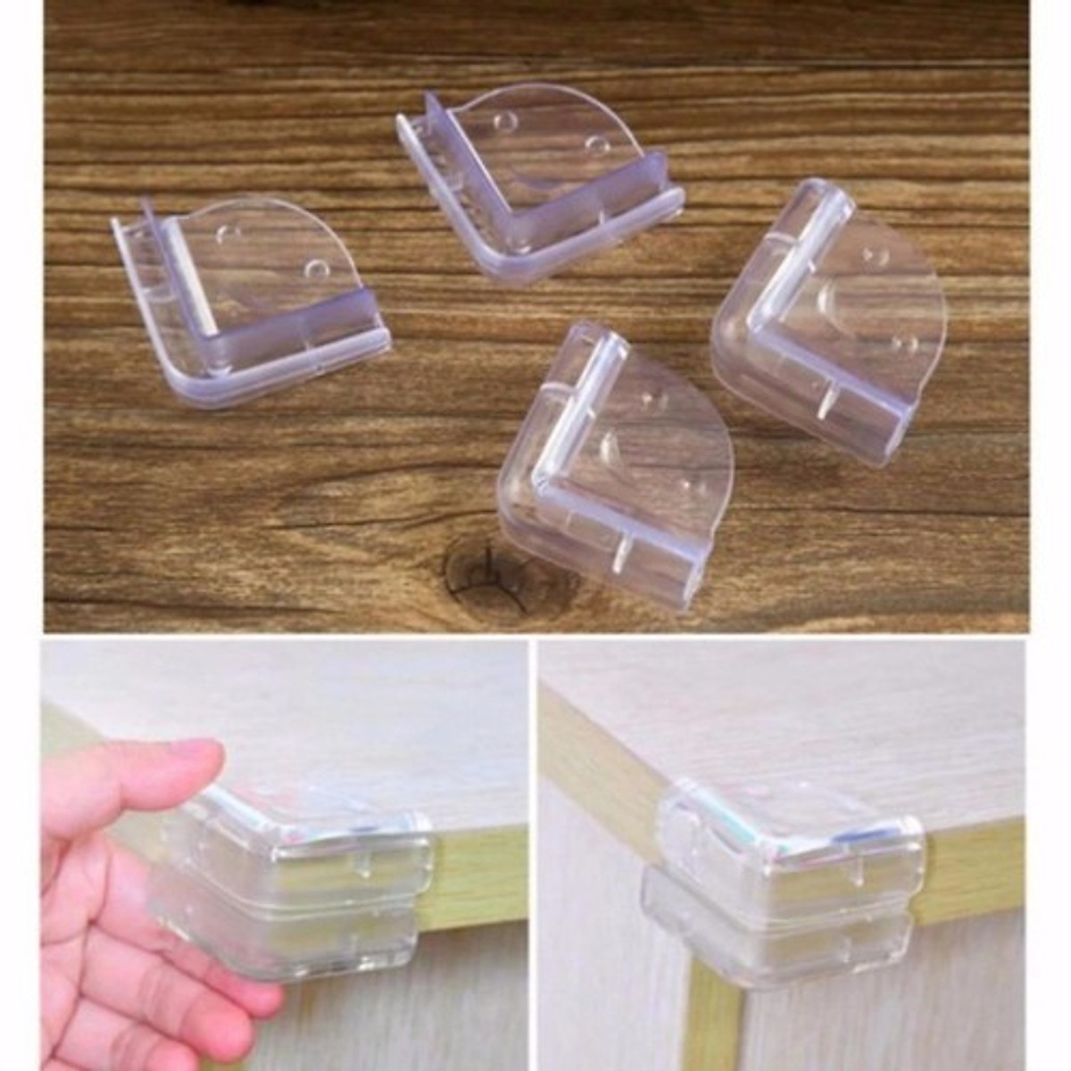 Bịt Cạnh Và Góc Bàn Vuông Góc Set 4 Cái