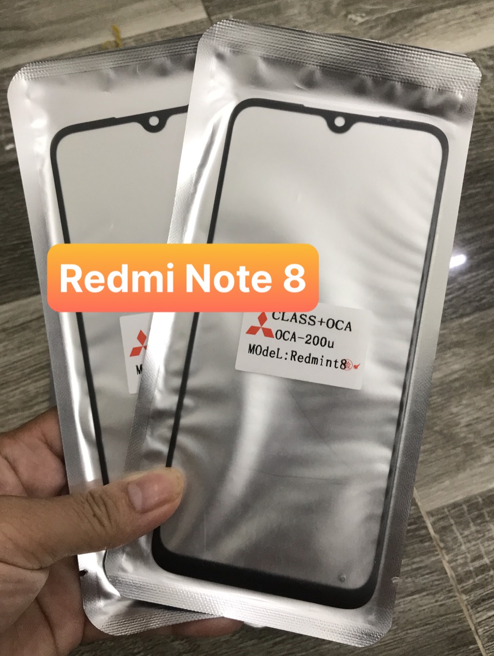 Kính ép liền keo Xiaomi Redmi Note 8 ( thay khi kính màn hình bị vỡ)