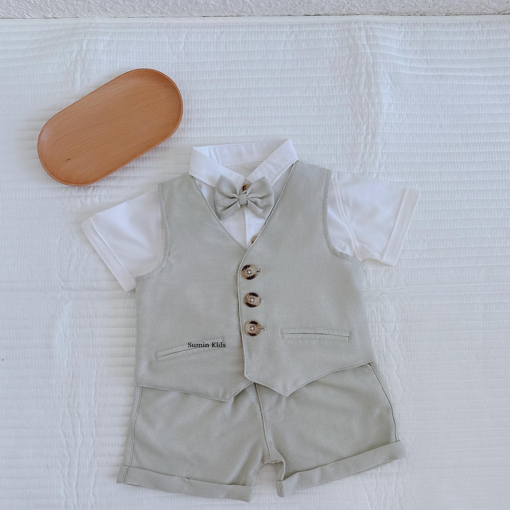 Set công tử bé trai mẫu bộ công tử cho bé trai bộ đồ phù hợp body trẻ từ 3kg tới 12kg Sumin Kids