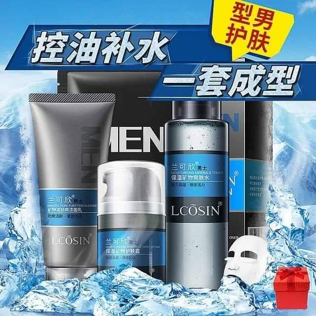 Bộ chăm sóc da Lcosin tặng kèm mặt nạ