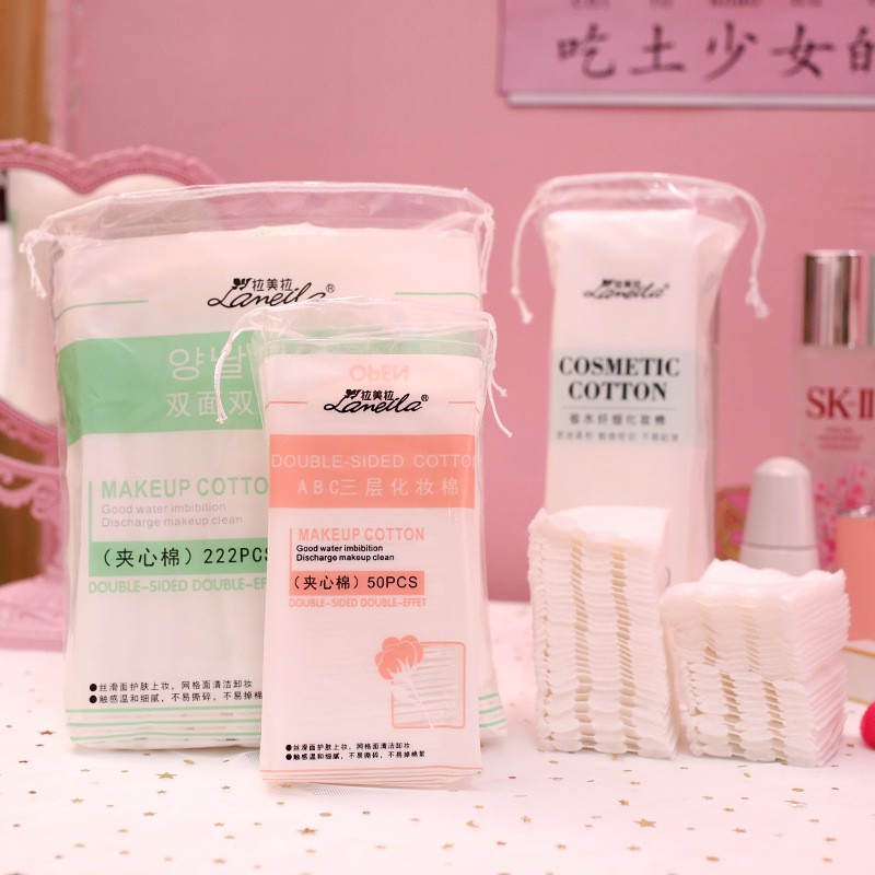 Gói 50 Miếng Bông Tẩy Trang Lameila