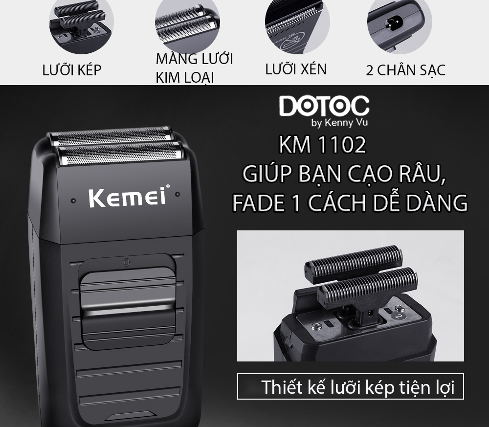 Lưỡi Máy Cạo Râu KEMEI KM-1102