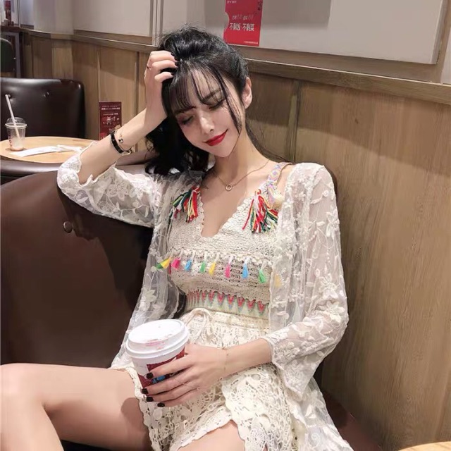 Set đồ bơi bikini đi biển 3 món sang chảnh (Có bán lẻ)
