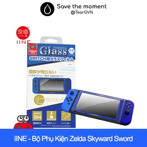 Kính cường lực IINE Zelda Skyward Sword cho Nintendo Switch v1,2