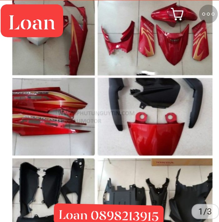 FULL DÀN ÁO AIR BLADE 110 FI MÀU ĐỎ