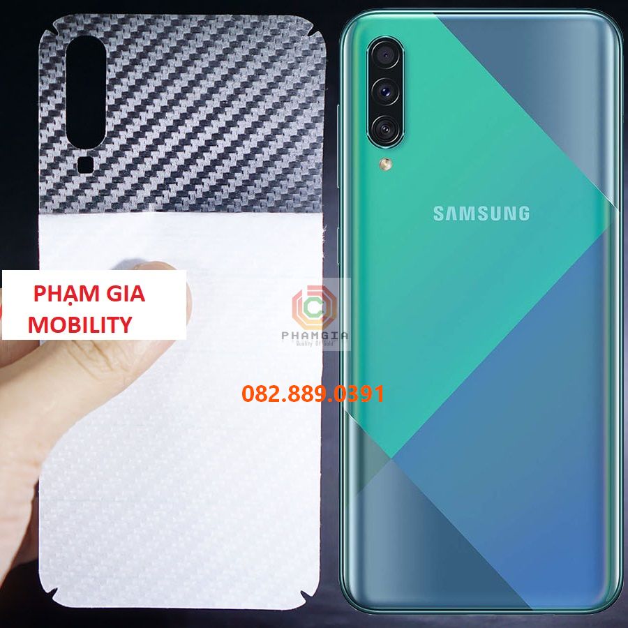 Miếng dán mặt lưng skin carbon Samsung Galaxy A50/ A50s