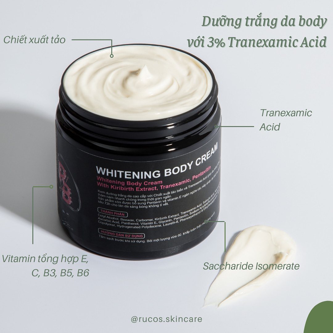 Kem dưỡng trắng da toàn thân Rucos