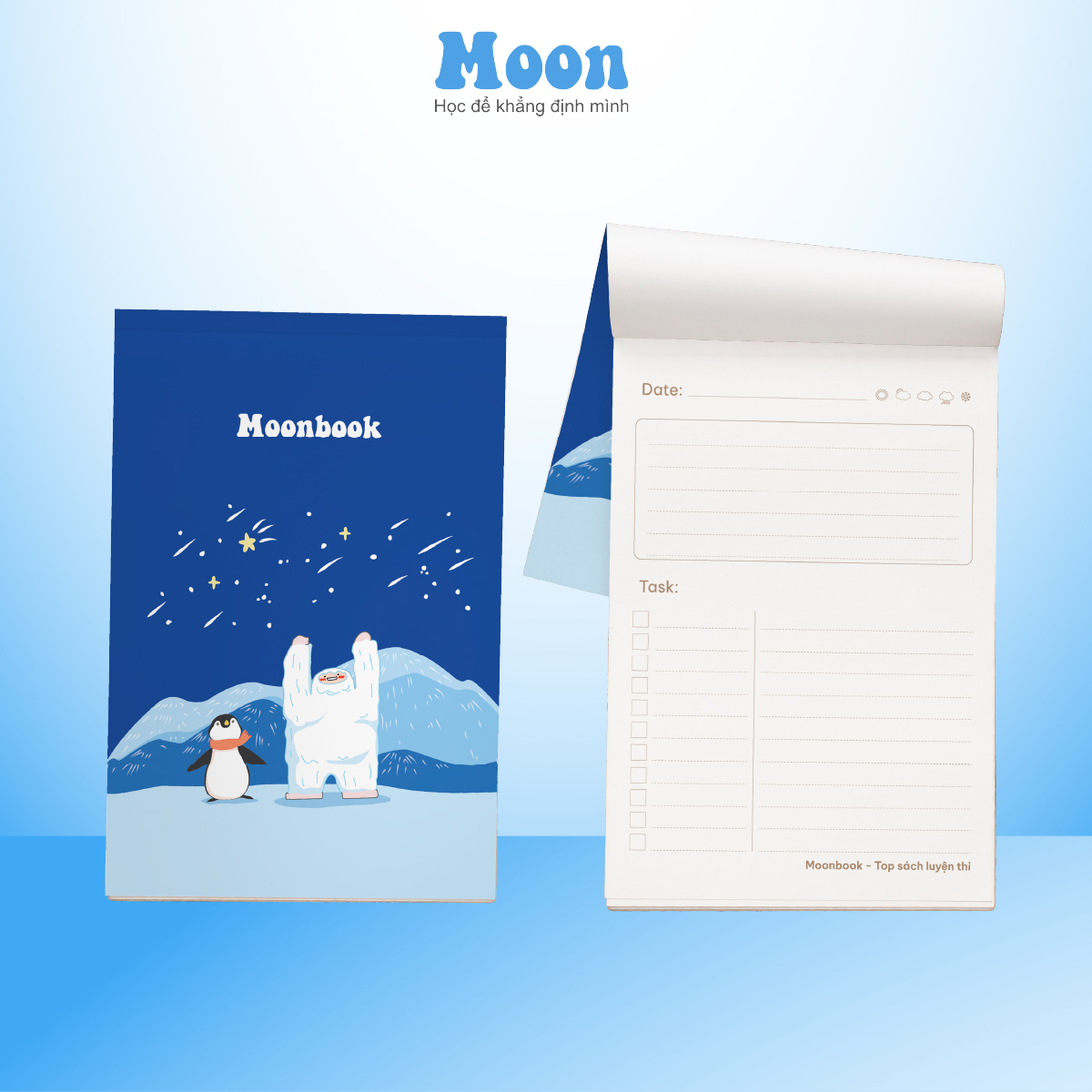 Sổ note mini size B7 - Moonbook