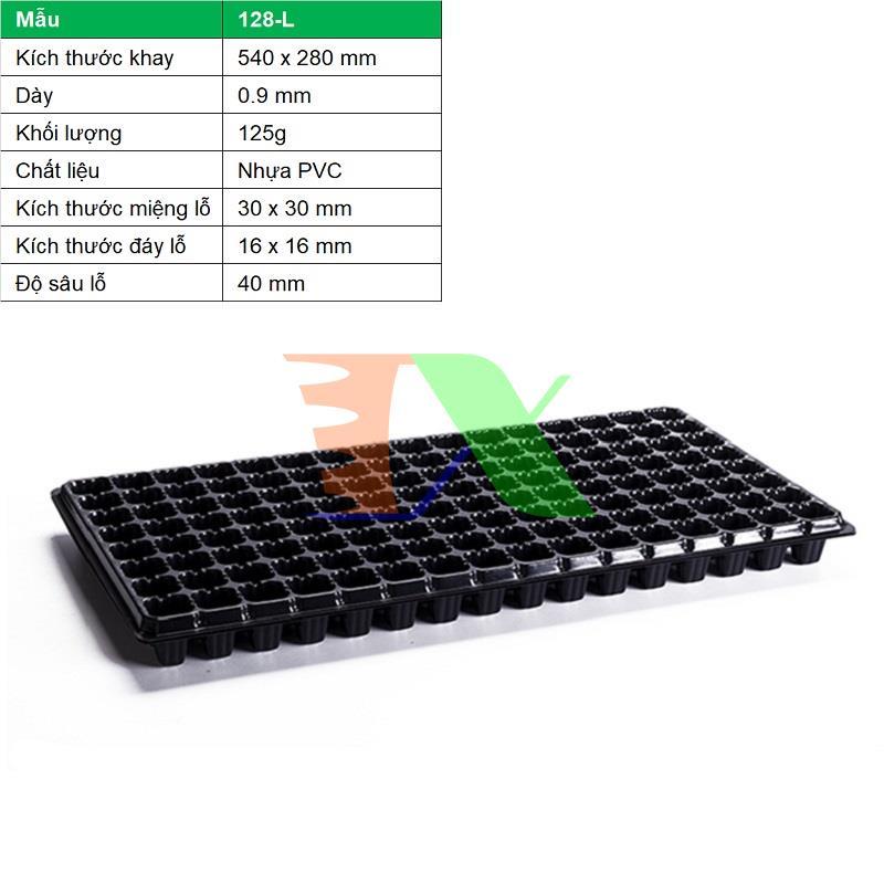 Box 150 plastic tray ươm seeds, thick 0.9mm, heavy 125g, PVC, nursery tray beads, blister ươm vegetables, the number of holes optional: 32, 50, 72, 98, 105, 128