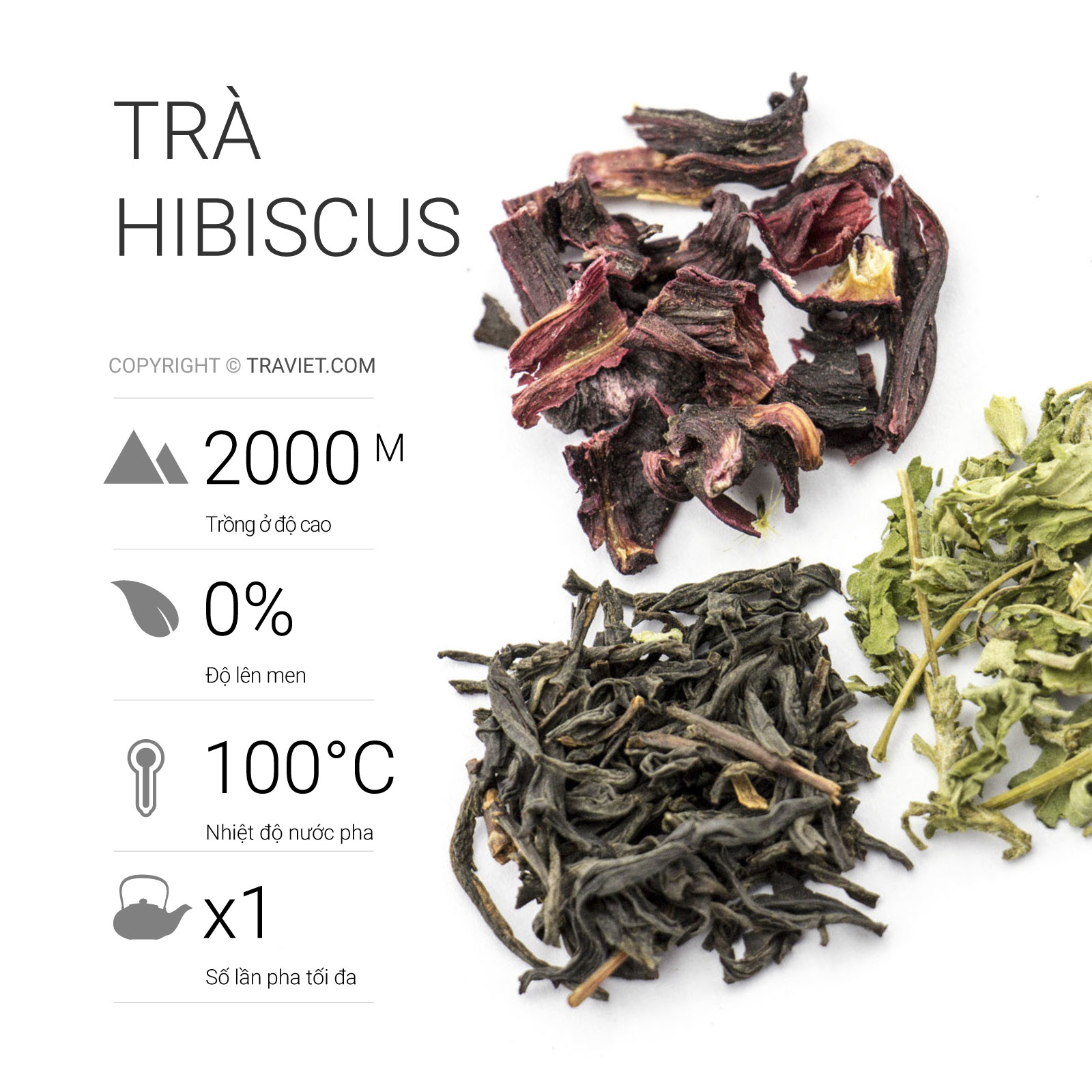 Trà Atiso Đỏ Cao Cấp TRÀ VIỆT
