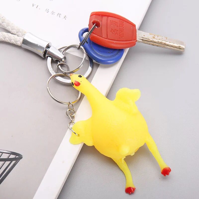 Móc khóa gà đẻ trứng vàng
